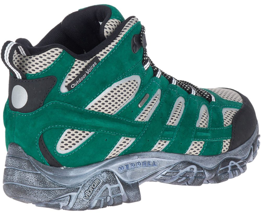 Merrell Vandrestøvler Herre - Moab 2 Mid Waterproof X Outdoor Voices - Grøn - GTL041657